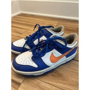 Nike Dunk Low Blue White Orange Kids 4Y Sneakers FN7783-400 Sneakers Shoes